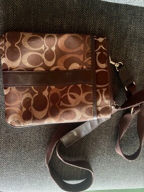 Coach Brown Signature Crossbody Bag